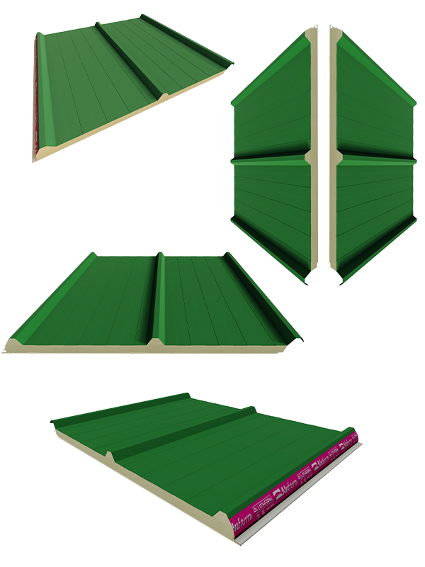 PIR (Polyisocyanurate) 3 Hadveli Çatı Paneli