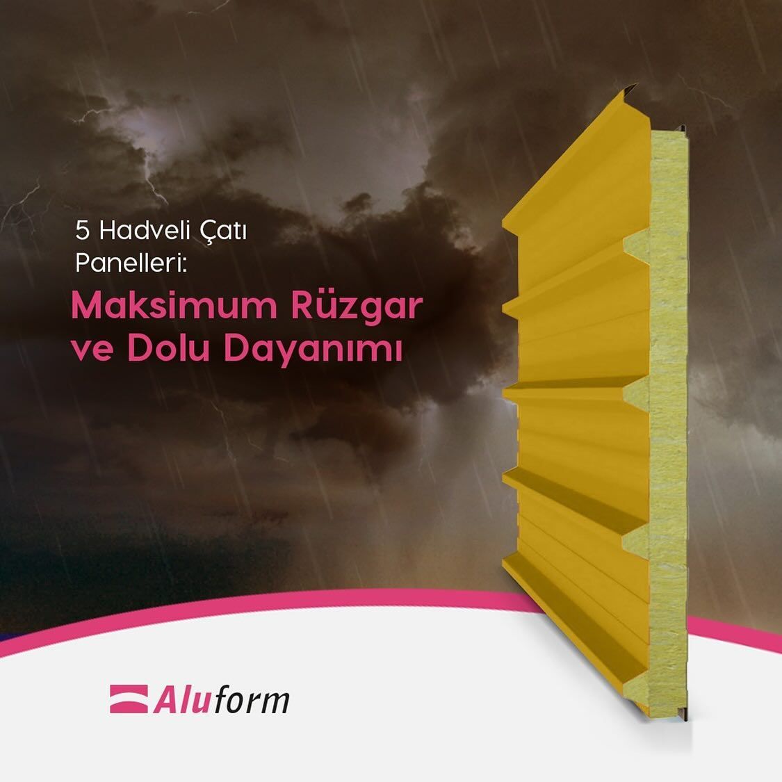 5 Hadveli Çatı Panelleri: Maksimum Rüzgar ve Dolu Dayanımı